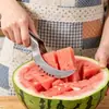 Rebanador de sandía y melón de acero inoxidable para el hogar, cortador de frutas, cubeteador y rebanador, utensilio de cocina, venta al por mayor desde el fabricante