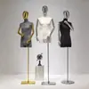 Maniquíes de alta gama para hombre, de medio cuerpo, accesorios para exhibición, al por mayor, cabeza con baño galvánico, mano, modelo, perchero, soporte de exhibición para cuerpo completo