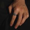 Anillo Águila Plata Tailandesa Retro Águila Pequeña Anillo Abierto Estilo Japonés Retro Anillo de Pareja Plata Águila Dedo Índice Estilo Étnico