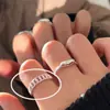 Anel de Laço Rosa Doce com Diamante para Mulheres Usarem Elegante e Fashionável Anel Aberto de Prata S925 Anel para Dedo Indicador