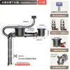 Tubo de desagüe de cocina antiolor que ahorra espacio, accesorios para lavabo de doble seno, accesorios de drenaje para alcantarilla