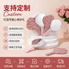 Espejo de mano con textura de onda de agua irregular, espejo de maquillaje con mango texturizado tipo nube de lujo ligero, stock de fábrica disponible para personalización