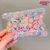Gomas Elásticas para el Cabello Lindas de Dibujos Animados para Niñas Pequeñas, Alta Elasticidad, Suaves con el Cabello, Bandas para el Cabello, Anillos para el Cabello, Accesorios Pequeños de Flor para el Cabello Infantiles, Accesorios para la Cabeza