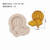 Ferramentas de cozimento Balão de ar quente Nuvens Rainbow Fold Açúcar Silicone Molde Decoração de bolo de chocolate Molde de cerâmica macia Gota de gel