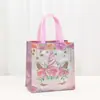 Bolsa de Regalo de Unicornio de Dibujos Animados, Bolsa de Regalo de Cumpleaños, Regalo para el Día del Niño, Bolsa de Tote de Tela No Tejida, Gran Capacidad