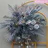 Novo Estilo Arranjos de Flores Grandes de Seda para Casamento, Arranjos de Flores Decorativos Prontos, Paredes de Flores para Hotel, Decorações Florais para Corredor, Arte Floral de Casamento