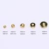 Bolsa de cuentas hecha a mano DIY directa de fábrica, color oro real de 18k, cuenta espaciadora, corte rueda, cuenta suelta, accesorios para pulsera
