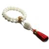 Adornos creativos para coche Jade Blanco Bodhi tallado de fruta de marfil pez adornos para coche accesorios para coche joyería de cuentas para palanca de cambios al por mayor