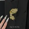 Broche de Espiga de Trigo Dorado de Lujo de Gama Alta para Mujer, Pin Exquisito y de Moda, Accesorio de Ropa, Nuevo Estilo de Nicho, Broche Elegante