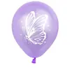 Balão Tema Borboleta Rosa Roxo Balão Estampado com Borboletas Arranjo de Casamento Balão de Festa Balão de Barraca de Mercado Noturno