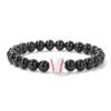 Pulsera Acrílica de Fútbol Baloncesto Pulsera de Piedra Volcánica Pareja Personalidad Moda Estilo Deportivo Estilo Caliente Transfronterizo Disponible al Mayoreo