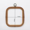 Estilo Retro Decorativo Imitación Madera Bordado Elástico Redondo 8cm Bordado Elástico DIY Bordado A Mano Punto de Cruz Auxiliar Venta Directa de Fábrica