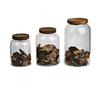 Frasco de vidro Pericarpium Frasco selado de vidro de alto borosilicato Frasco de material medicinal de preservação da saúde de grande capacidade com tampa Frasco de armazenamento de grãos Especificações múltiplas