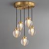 Lustre Moderno para Escada Duplex Lâmpada de Parede para Hall Lustre Moderno Totalmente de Cobre para Sala de Estar Lâmpada de Parede para Quarto e Cabeceira
