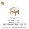Creative Tazón Impreso de 6 pulgadas con Soporte, Tazón para Gatos, Tazón Cerámico Antivuelco para Perros, Bebedero, Plato para Lamer, Tazón para Mascotas al por Mayor