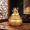 Venta al por mayor de fábrica Aleación Zhao Gongming Cuenca de la Fortuna Adorno del Dios de la Riqueza Giratorio para Apertura de Negocios, Inauguración de Casa y Atracción de Riqueza, Producto Cultural y Creativo