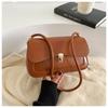 Personalidad Estilo Francés Trendy Simple Alta Calidad Vintage Bolso de Mujer 2023 Elegante Bolso de Hombro Único Bolso de Axila con Cierre Artístico