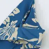 Atacado de Roupas Femininas Transfronteiriças Estilo Europeu e Americano Verão 2026 Nova Moda Elegante Estampado Nicho Vestido de Alça Fina