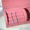 TH0320 S999 Aguja de Plata Nuevos Exquisitos Pendientes de Borla de Gota de Agua con Circonita, Pendientes de Nicho Frescos y Sofisticados para Mujer