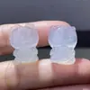 Pingente Natural de Alta Qualidade de Jade Gelo Bebê Dragão para Homens e Mulheres, Fivela de Dragão, Cabeça de Dragão, Pingente de Ágata Branca Jade, Ornamento de Jade, Fornecimento ao Vivo