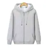 Liquidação: Moletom cinza com zíper estilo americano, hoodie esportivo masculino moderno de peso pesado com corte solto, perfeito para casais