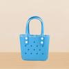 Bolsa de EVA com Furos Estilo Dopamina Lancheira Compacta Estilo Coreano Acessórios para Joias DIY Bolsa de Praia Versátil
