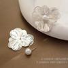 Pendientes de plata 925 con forma de aguja, estilo retro francés de alta gama, con diseño de flores grandes y antiguas, para mujer, ligeros y sencillos de lujo.