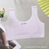 Nuevo Sujetador de Látex Fijo Período de Desarrollo Infantil Ropa Interior para Niñas Seda de Hielo Espalda Hermosa Período de Crecimiento Chaleco Adhesivo de Puntos Sin Costuras