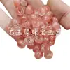 Anillo Hebilla de Cristal Jade Falso Fresa Anillo Colgante Jade Falso Cuentas Sueltas Espaciador Rosa Cuenta Espaciadora Pulsera Accesorios de Joyería Cuentas