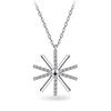 Collar Sol Diamante Mujer Coreano Caliente Descendientes Colgante Collar Copo de Nieve Joyería Cadena Clavícula Venta al por Mayor de Fábrica