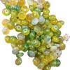 Especie de hielo calcedonia amarilla jade hebilla jade cuentas sueltas ágata verde cuentas de ábaco pulsera collar cuentas espaciadoras accesorios de joyería cuentas