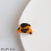 Ácido Acético Agarre para el Cabello Flequillo Elegante Simple Corea del Sur Tocado Popular en Internet Color Leopardo Mini Pinza Peine para Mechones Sueltos de Niña