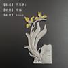 Creativo Lata Flor de Ciruelo Lata Piezas Cubierta Tazón Calcomanías Tetera Hirviendo Taza Gorda Taza de Té Calcomanía Parche Decorativo Multifunción
