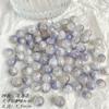 Cuentas redondas de jade de sal de 8 mm, cuentas de vidrio roto, cuentas sueltas de piedra, pulseras de cuentas para bricolaje, collares, accesorios de joyería, material