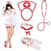 Accesorios de Disfraz de Halloween Disfraz de Doctor Artificial Cosplay Accesorios de Enfermera Fiesta de Bar Uniforme de Enfermera