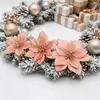 Folhas de Natal, Folha de Ouro, Folhas Persas, Acessórios de Flores de Natal, Folhas de Oliveira, Flores Plásticas, Flores de Natal, Galhos de Natal