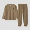 Pantalones de pijama de manga larga para niños y niñas Ropa de casa cómoda para niñas de invierno Felpa australiana Forro polar Festival de Primavera Año Nuevo