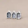 Yiluya Plata de Ley S925 Dios Amarillo de la Riqueza de Xizang Colgante Pequeño Lateral Elemento Pequeño Collar Cuentas de Buda Rosario Accesorios