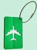 Etiqueta de equipaje de avión cepillada personalizada, Colgante de equipaje, Etiqueta de nombre, Regalo para reunión de negocios, Metal