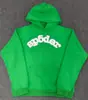 Sudadera Sp5Der de Moda Más Vendida en el Extranjero, Corte Holgado Estilo Americano, Forro Polar, Sudadera con Capucha de Telaraña de Espuma, Stock Listo de Fábrica