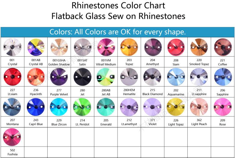 5A-手缝钻颜色色卡31色