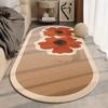 Alfombra de noche resistente a las manchas, sencilla, con flores pequeñas, a prueba de frío, cálida, tipo cachemira, manta de noche, para uso doméstico, resistente al desgaste, fácil cuidado, manta para ventanal