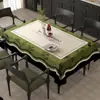 Toalha de Mesa Quadrada, Impermeável de Pele de Cordeiro, à Prova de Óleo, Resistente ao Calor, Lavável para Uso Doméstico, Toalha de Mesa para Mesa de Centro de Luxo de Alta Qualidade