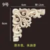 Talla de Madera Dongyang Madera Maciza Flor de Esquina Estilo Europeo Talla Esquina Decorativa Francesa Patrón de Cuatro Esquinas Talla de Madera Tamaño Completo En Stock