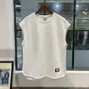Chaleco Pesado Americano Retro Transfronterizo Sin Mangas Suelto Talla Grande Verano para Hombre Marca de Moda Ins Color Sólido Capa Base