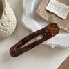 Presilha Bico de Pato Grande Simples com Design Estiloso e Versátil para Penteados, Presilha de Cabelo Espessa de Acetato de Alta Qualidade