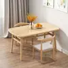 Mesa de comedor moderna simple combinación de mesa de comedor y sillas hogar pequeño nórdico tienda de té con leche cafetería rectangular 4 personas 6 personas