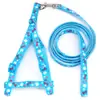 Conjunto de coleira peitoral de tração para animais de estimação de pequeno e médio porte, 1 cm de largura, com sino, peitoral de gato personalizado anti-perda