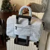 Bolso de Mano Deportivo de Gran Capacidad, Bolso de Hombro de Viaje Unisex, Compartimento Independiente para Zapatos, Bolsa Ligera Transfronteriza para Fitness para Abordar