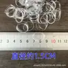 Banda de goma para pesca resistente a altas temperaturas alambre de amarre paquete de producto banda de goma blanca transparente amarre manual banda de goma granular atar el cabello no es fácil de romper